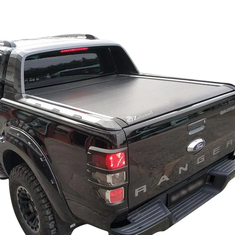 

High Quality Pickup Retractable car shutter cover Bed with key lock Accessory Tonneau Cover For Hilux TOYOTA
