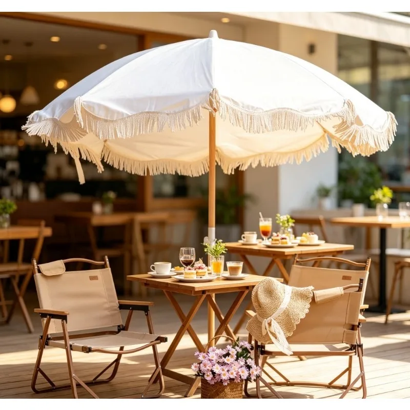 Chinese Manufacturer Promotional Luxury Patio Umbrella Outdoor Beach Umbrella Parasol With Custom Logo Print Garden Umbrella