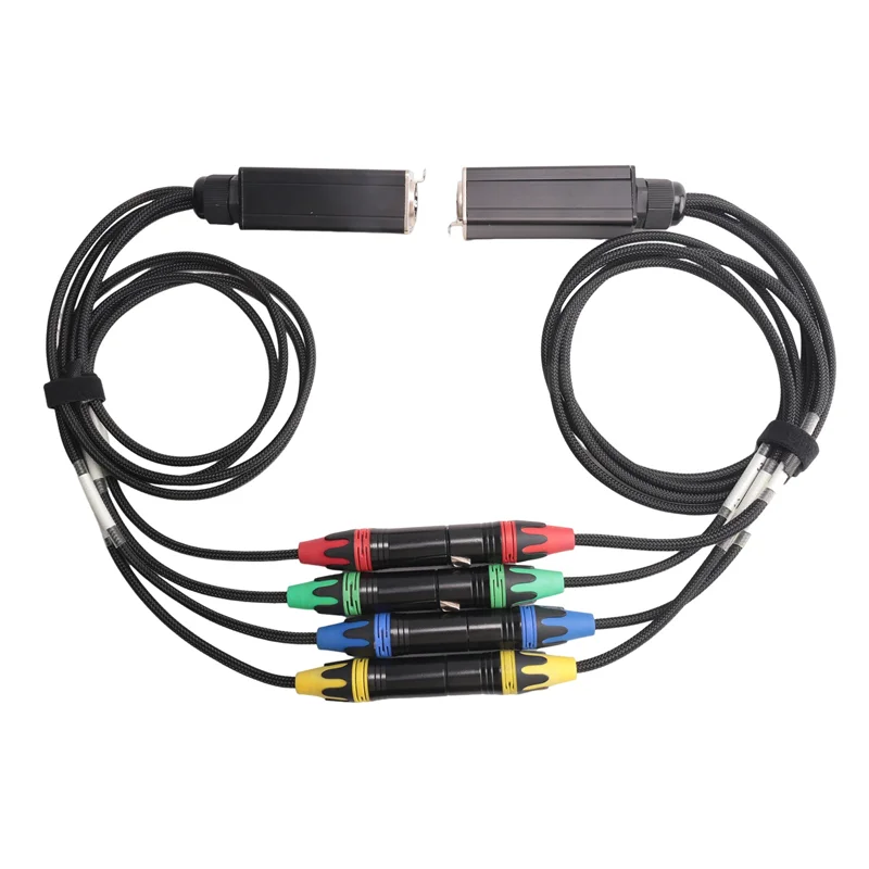 A40Z-1 Pair XLR 4-Channel 3-Pin Multi Network Stage And Studio Connection, XLR Male And Female Cable Stage Audio RJ45