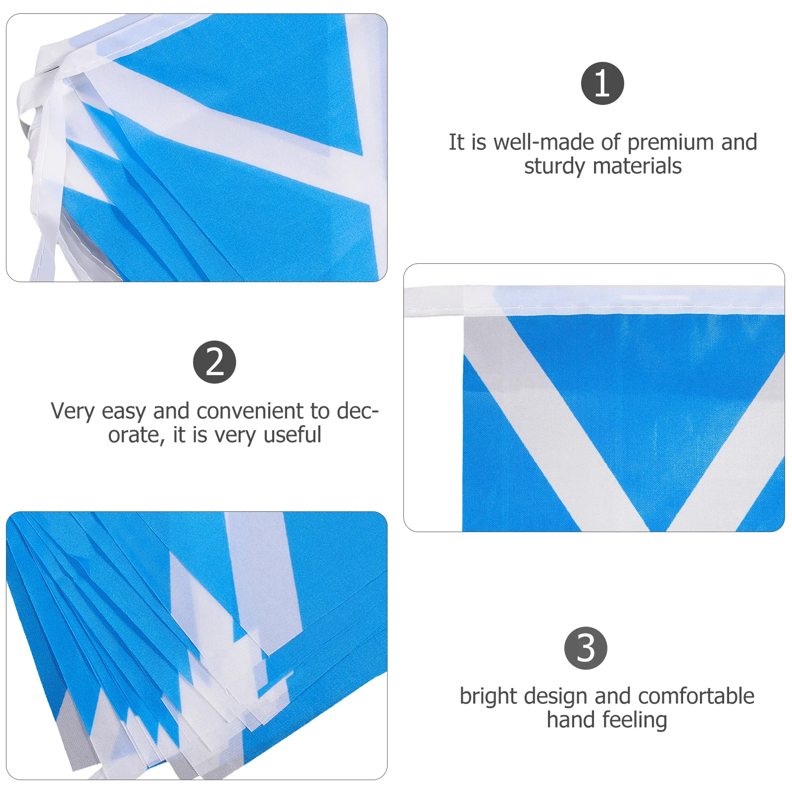 

Scotl String Flags Scottish Pennant Banner Sports Flag Outdoor Hanging Garden Pull Lightweight Reliable Portable Practical