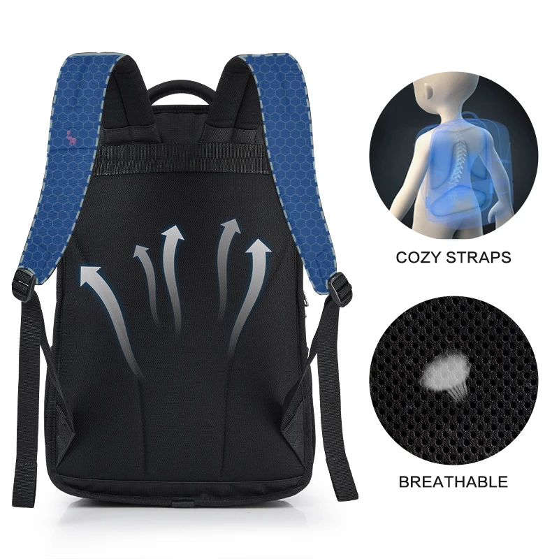 OIWAS Fashion Men\'s Backpack Oxford Laptop Bags Casual Student Waterproof SchoolBag Travel Large Capacity Bag For Teenager Women