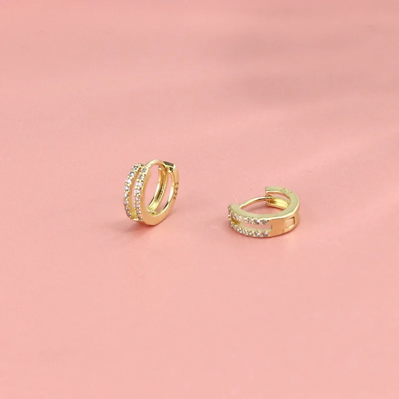 925 Sterling Silver Hot Sale Korean Earrings Simple Temperament Exquisite Hot Semale Sexy Jewelry Gift Hoop Earrings