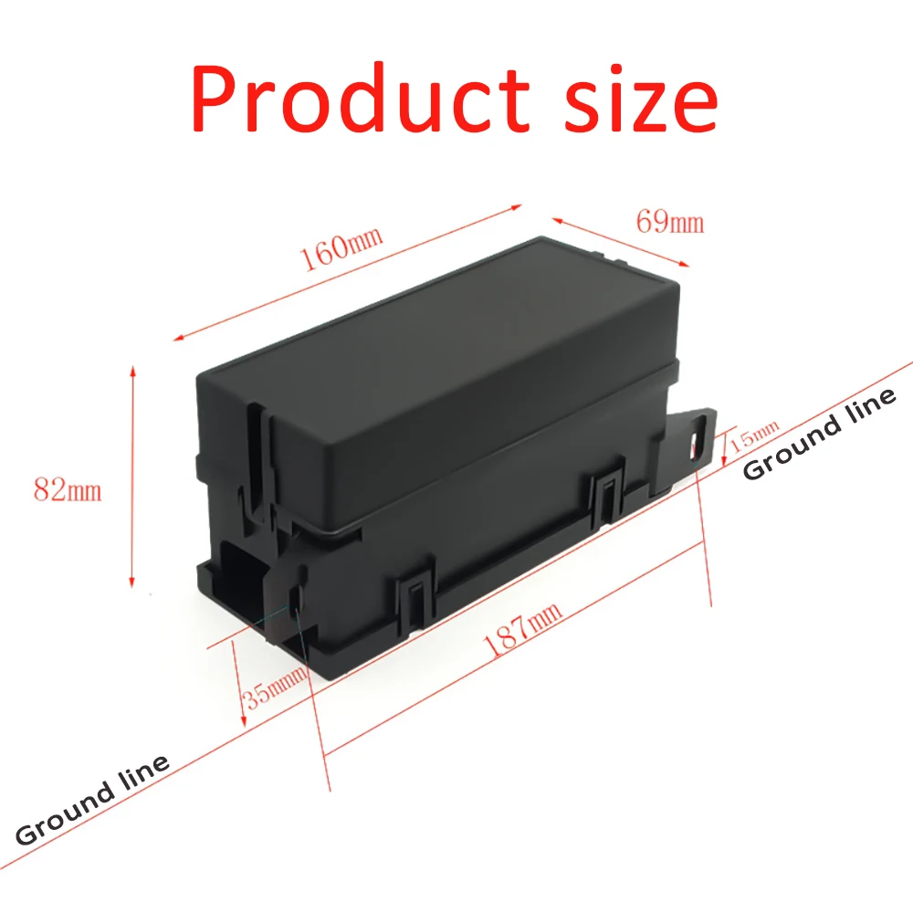 12V Fuse Block Fuse Relay Box Block 11 Way Waterproof  4PINATC/ATO Fuse Block and 6 Slot  Relay Panel For Universal Vehicles Car