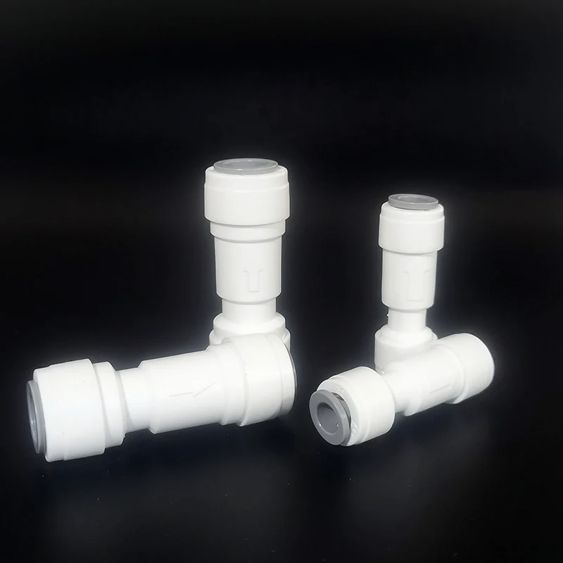 Check Valve Water Purifier Accessories 1/4" 3/8" OD Quick Push In To Connect Water Tube Fitting For RO Reverse Osmosis Filter