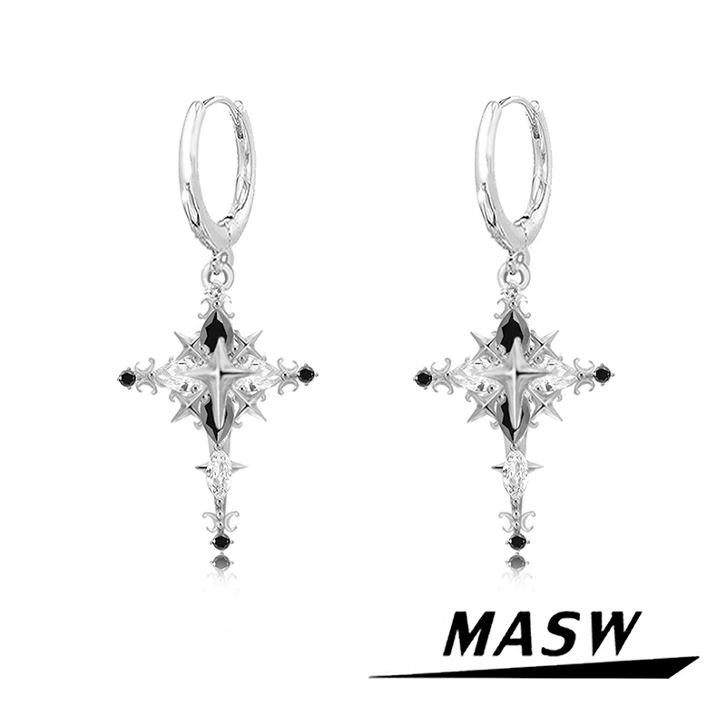 MASW Original Design Cool Trend Delicate Star Earrings For Women Party Gifts Fashion Jewelry Popular Accessories Hot Selling