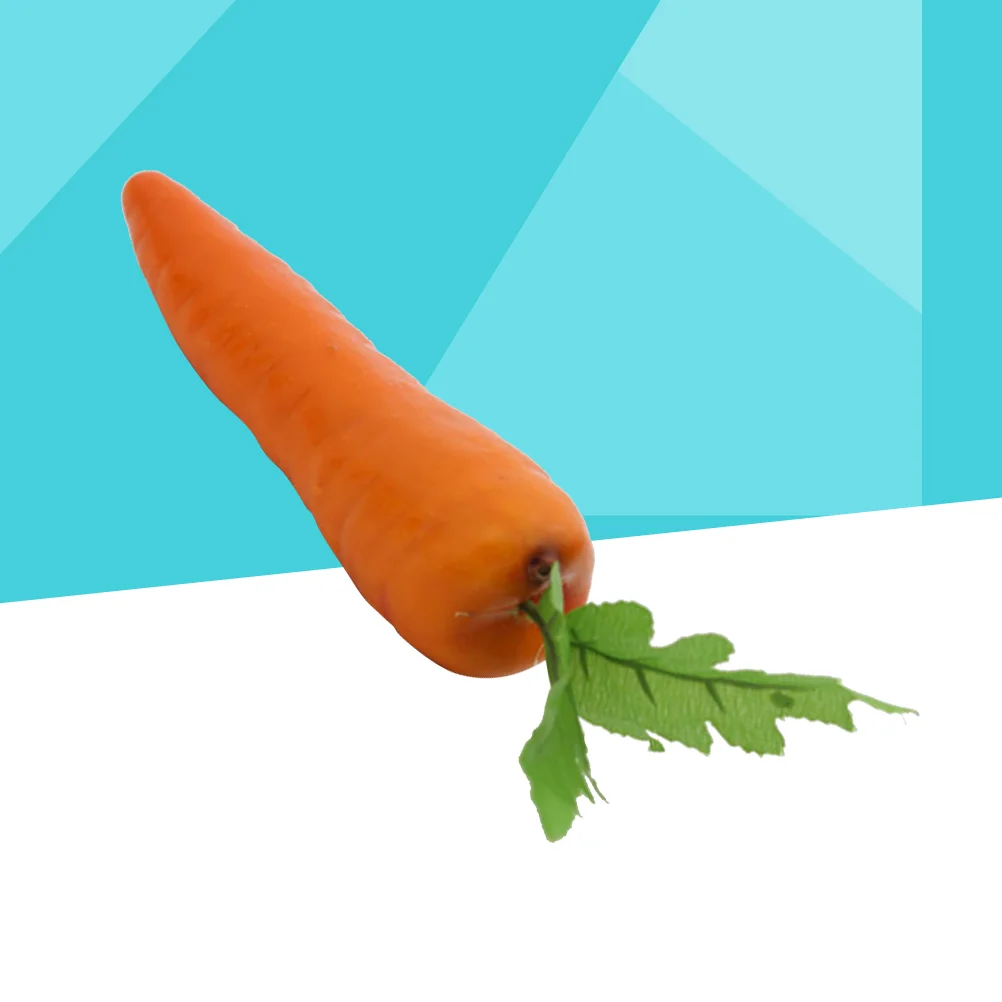 5Pcs Simulation Carrots Artificial Vegetables Home Kitchen Cabinet Decoration Photography Learning Props