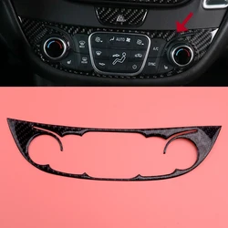 Car Front Console Center Air Condition Panel Cover Carbon Fiber Black Fit for Chevrolet Malibu 2016 2017 2018 2019