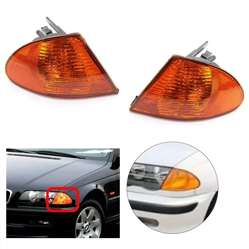 

Для BMW 3 серии E46 седан 1999 2000 2001, передний автомобиль 63136902765 левый указатель поворота, угловой светильник, корпус без лампы