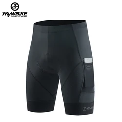 pantalon ciclismo para hombre de YKYWBIKE , almohadilla acolchada a prueba de golpes, mallas cortas para bicicleta de montaña, pantalones cortos deportivos de verano para montar en bicicleta de mallas deporte hombre