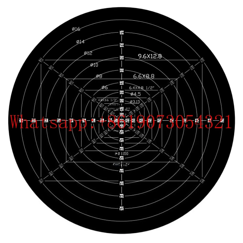 

Clearance test calibration plate US military resolution plate micrometer mask can be customized