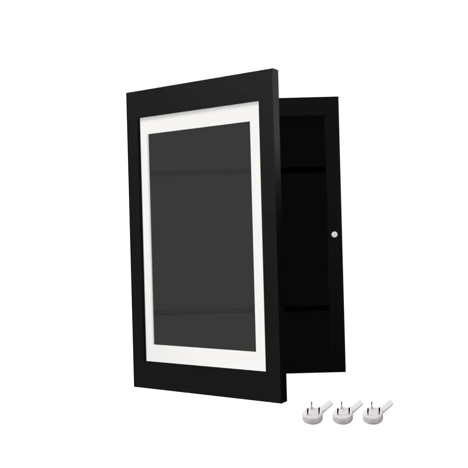Changeable Kids Art Picture Frame Wooden Wall Hanging Display Frame for Photos Postcards Medals