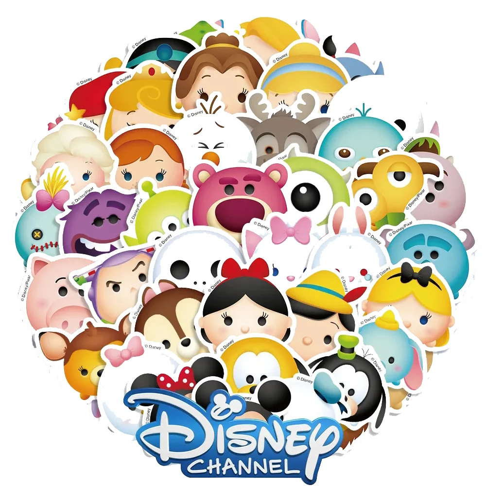 10/30/50pcs Disney Cartoon Tsum Tsum Stickers Kawaii Toy Story Princess Sticker Laptop Scrapbooking Graffiti Decals Kids Toys