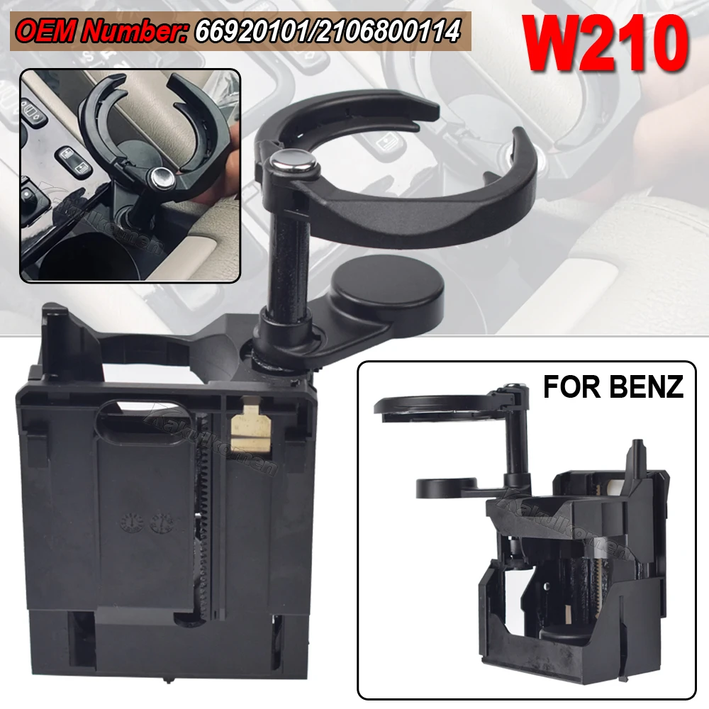 Car Centre Console Cup Holder For Mercedes Benz W210 E300 E320 E420 E430 E55 AMG 2106800114 / 66920101 Car Accessories