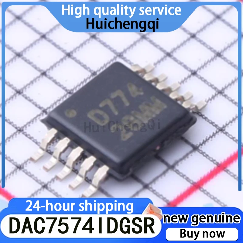 5PCS Original Genuine DAC7574IDGSR Screen Printed D774 SOP-10 Analog Converter