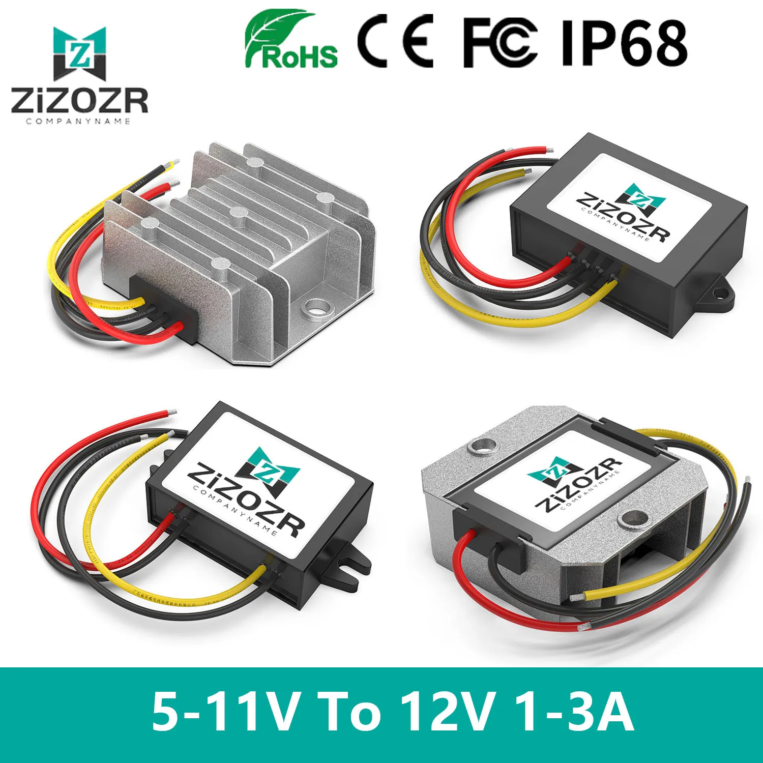 

DC 5-11V 6V To DC 12V 1A 2A 3A Voltage Regulator Power Boost Converter Electric Vehicle Booster Converter Modules Transformers