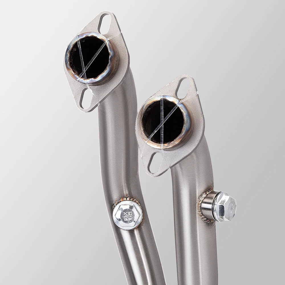 Leoncino 500 BJ500 New Motorcycle Exhaust System with Carbon Fiber Tip Muffler Pipe Front Link Modification