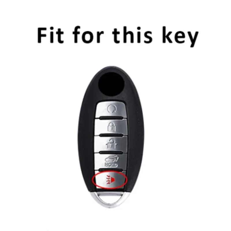 Top Suede Car Remote Key Case Cover for  Nissan Rouge Maxima Altima Sentra Murano Qashqai 5 Buttons Auto Key Shell Fob Protector