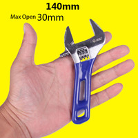 Adjustable Spanner 4/5/6/8inch Short Handle Wrench Multifunction Spanner Pipe Repair Tool Wide Mouth Bathroom Wrench Hand Tool