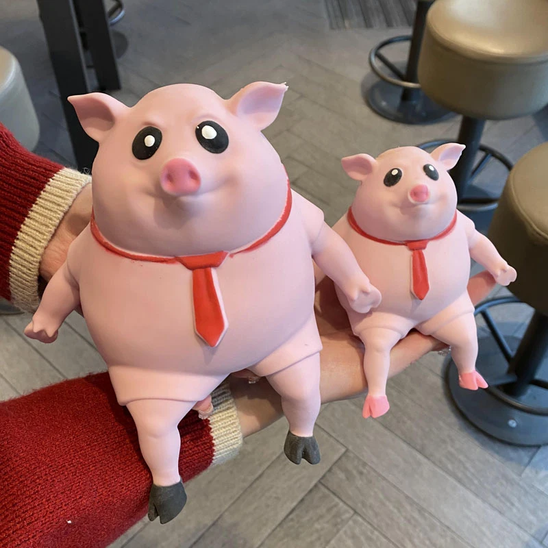 Pig Toy Creative New Pink Squishy Stress Relief Decompression Cute Squeeze Animal Little Doll Pinch Fidget Toy