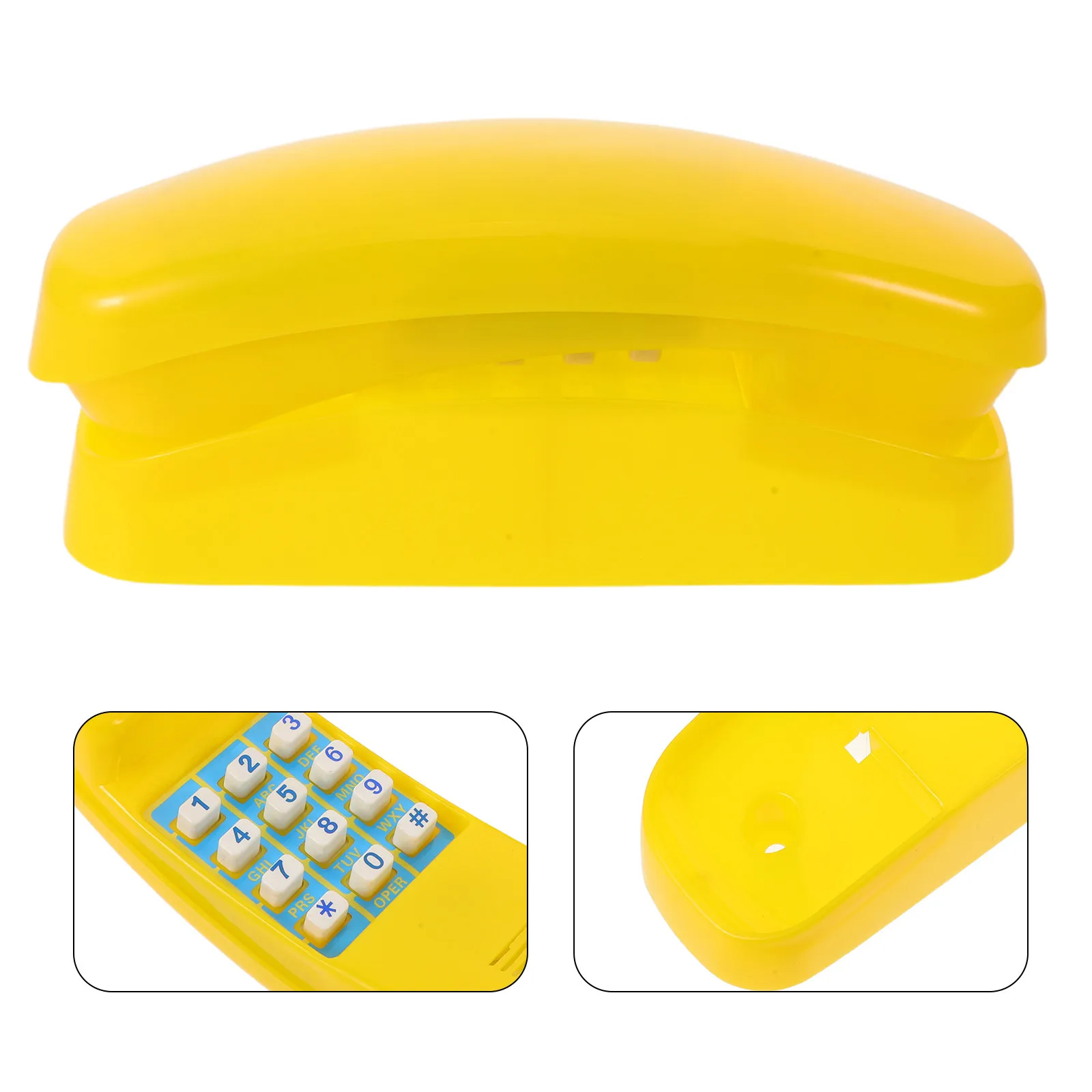 Pretend Play Telephone Kids Lightweight Plastic Phone Realistic Simulation Sound Toddler Simulation Telephone Playground Phone