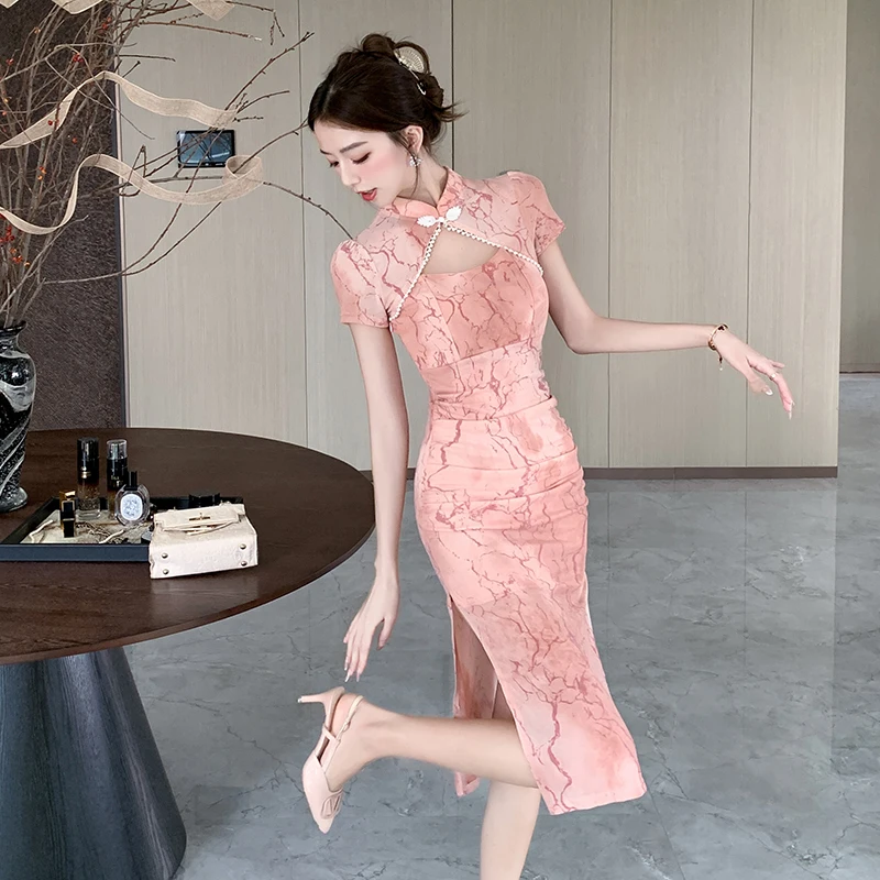 Primavera Verano Sexy joven Sle chino nueva versión ropa de trabajo Dr mujeres Ele gama alta Techan orm