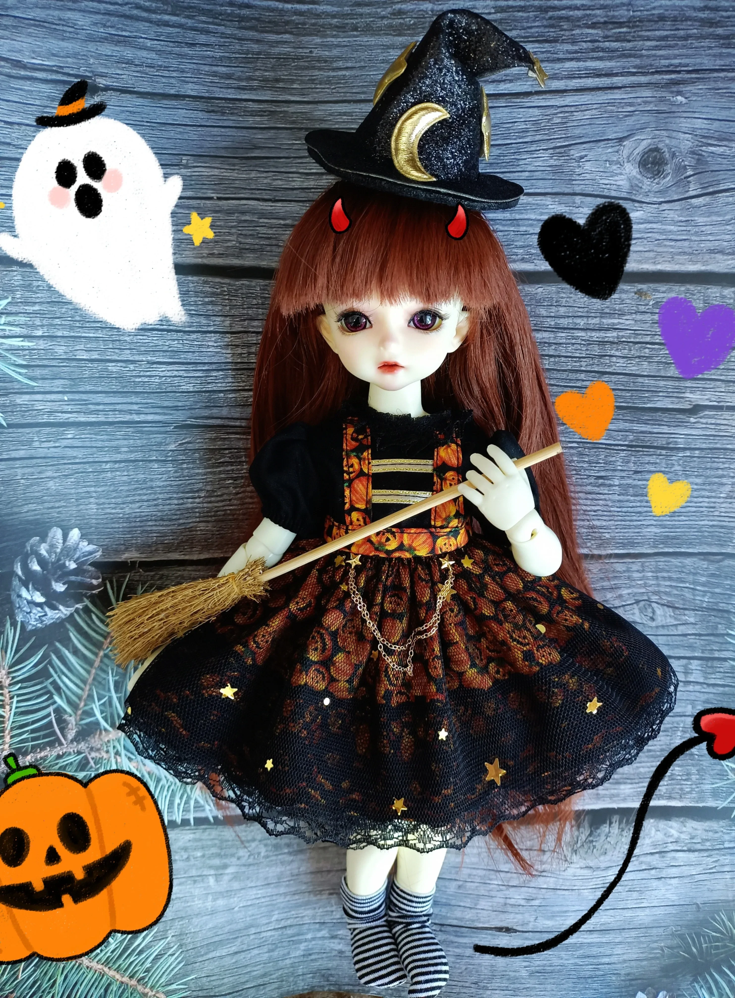 

Одежда для кукол BJD подходит для размера 1/3 1/4 1/6 1/8 OB11, одежда для девочек bjd, милая волшебная одежда, платье, костюм, аксессуары для кукол