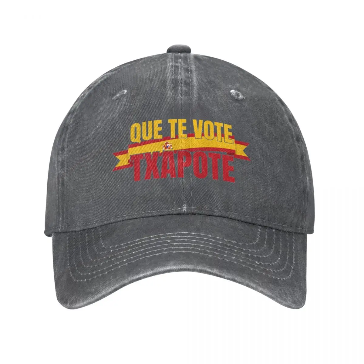 

Casual Que Te Vote Txapote Baseball Caps Men Women Distressed Washed Headwear Spanish Outdoor Running Golf Adjustable Fit Hats