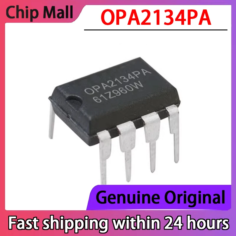 1PCS New OPA2134PA OPA2134 Inline DIP8 Dual Operational Amplifier