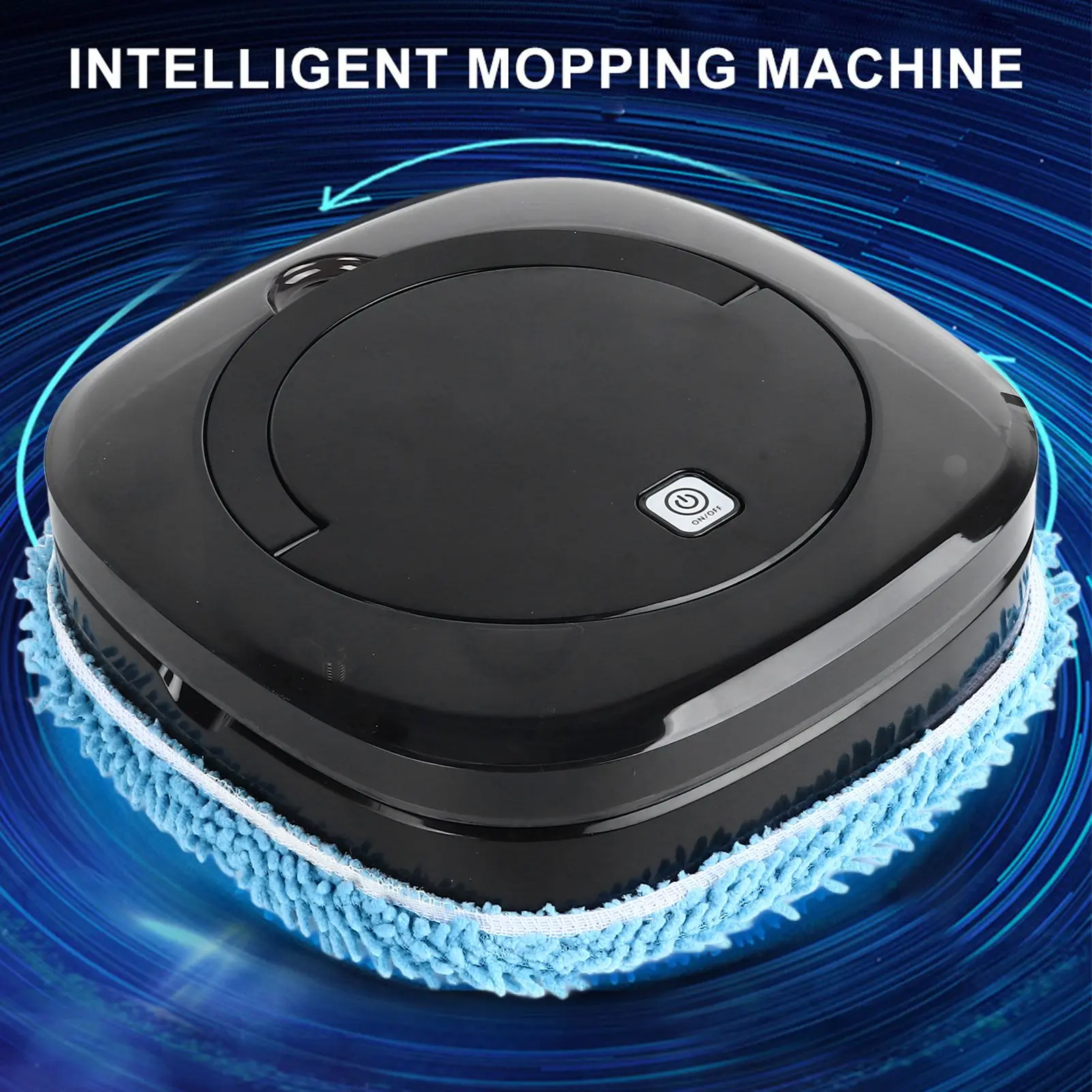 Робот для влажной и сухой уборки, эффективная уборка, перезаряжаемая через USB роботизированная машина для мытья полов, тонкая и компактная, бесшумная для шерсти домашних животных