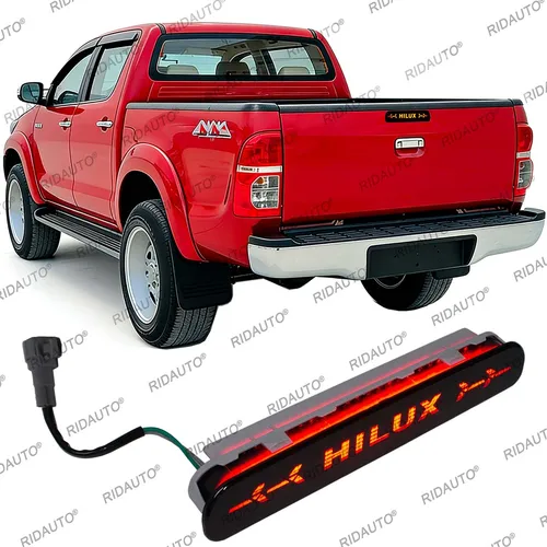 Luces de puerta trasera para Hilux Vigo 2008-2014 LED tercera lámpara trasera de freno luces de señal de parada de freno central trasera de alto nivel