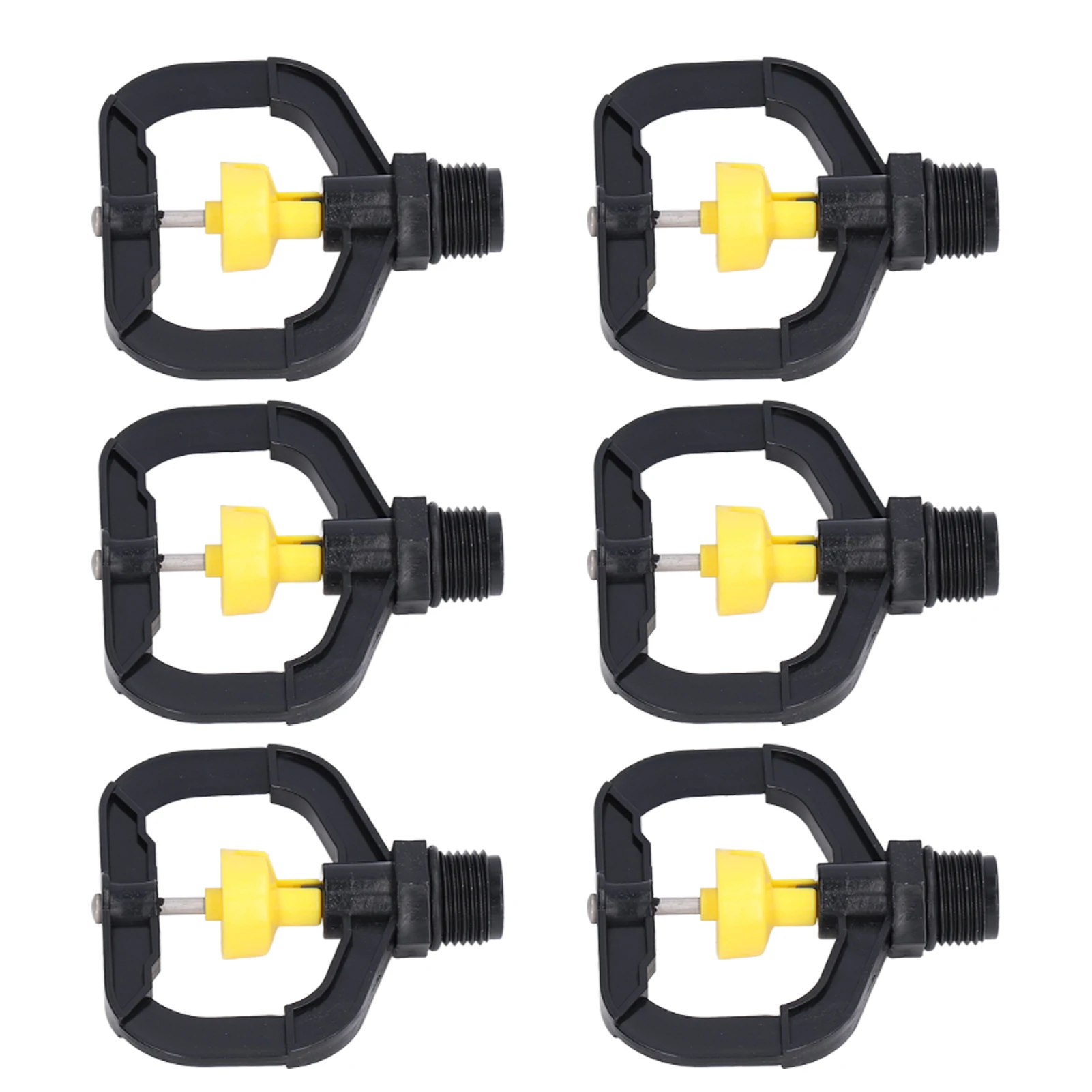 12pcs Rotating Irrigation Sprinkler G1/2 Male Thread Plastic Spray Nozzle for Watering Flowers Plants Vegetables for Garden Yard
