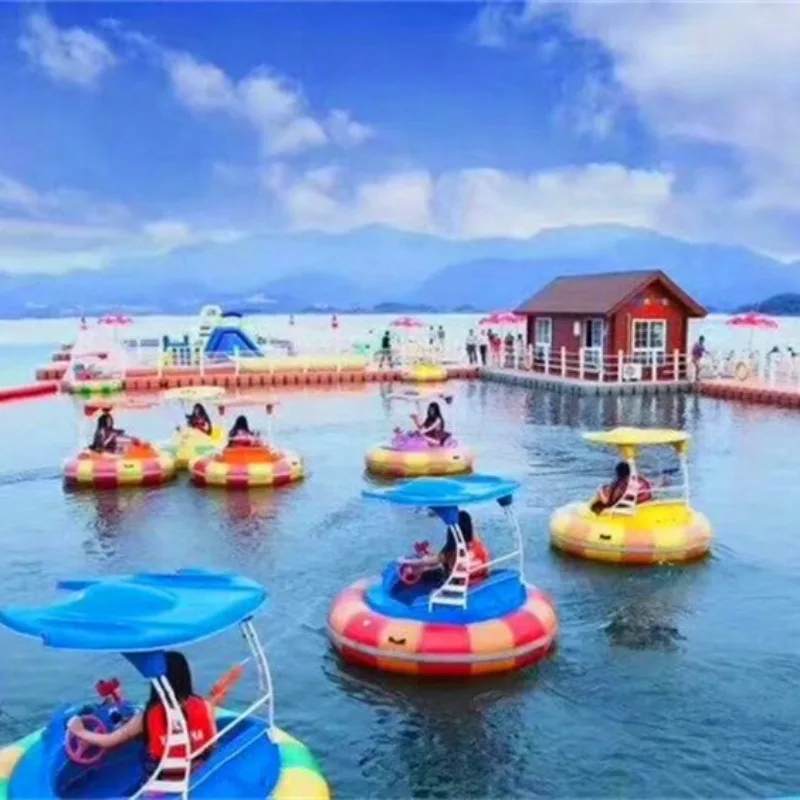 Double electric boat Park scenic pleasure boat Parent-child couple water play boat
