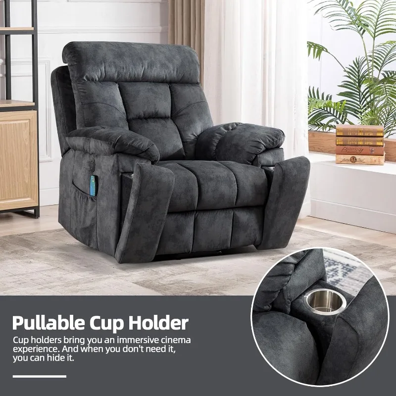 Large Power Lift Massage Recliner 6