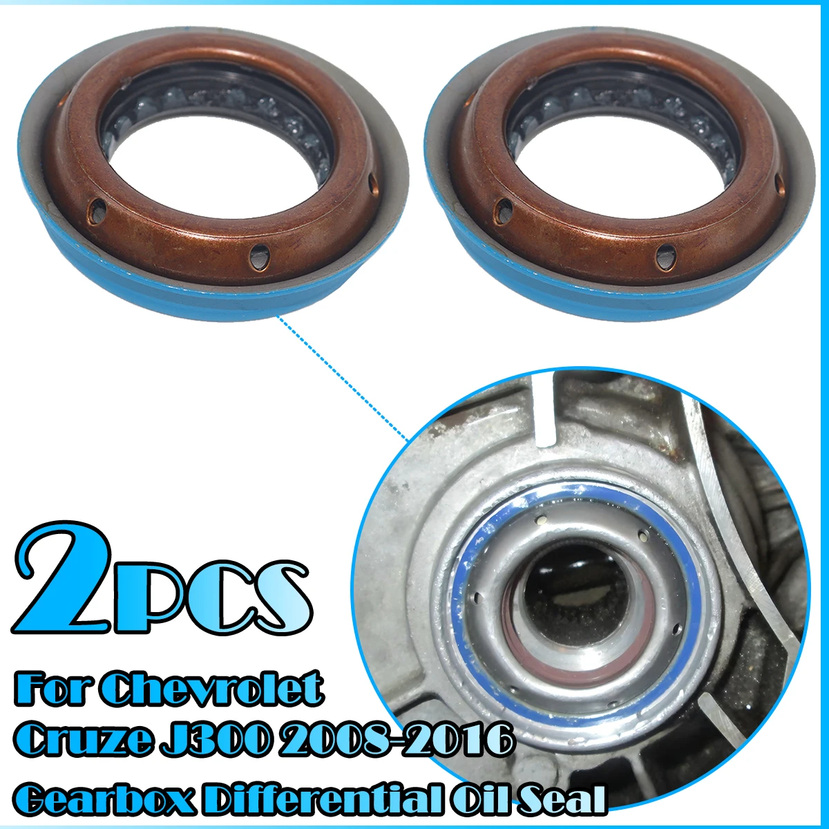 

2 шт. сальник приводного вала коробки передач, прокладка кольца приводного вала для Chevrolet Cruze J300 2008-2016 Aveo Epica Orlando Captiva