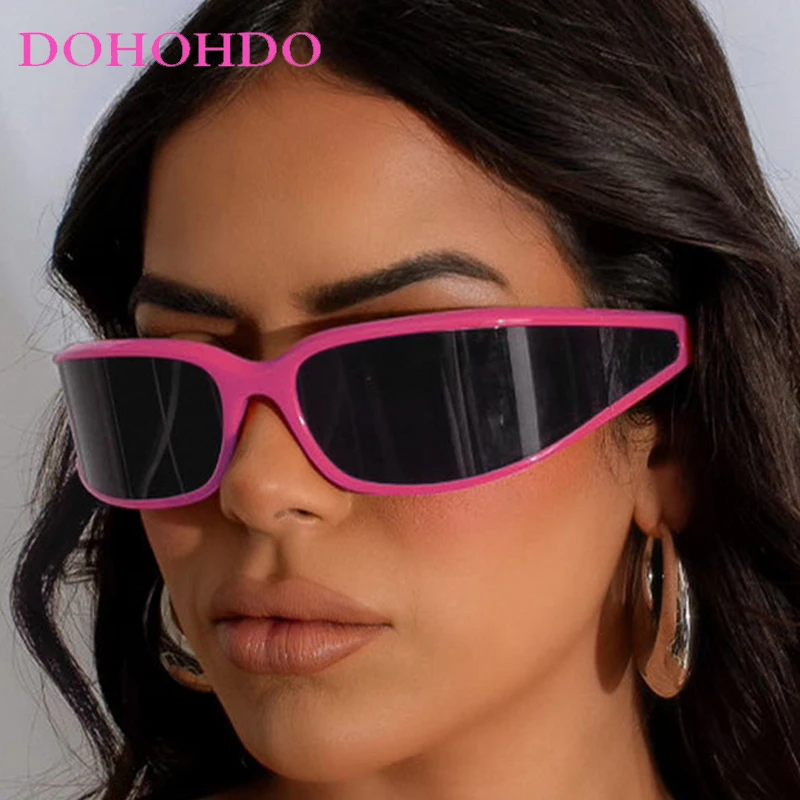 

DOHOHDO Y2k Punk Sports Sunglasses For Men Women Luxury Brand Designer Sun Glasses Fashion Vintage Shades UV400 Goggle Eyewear
