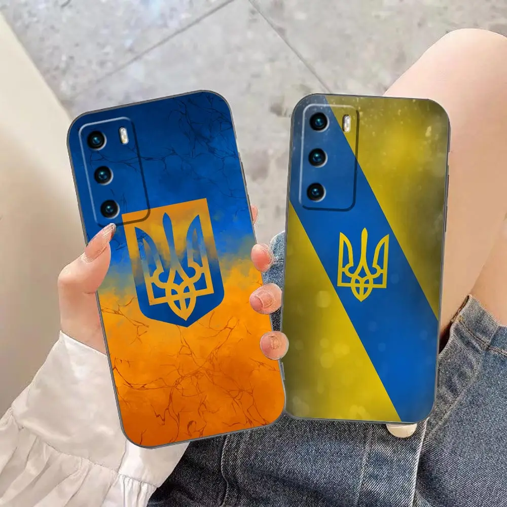 Flag Of U-Ukraine Phone Case For HUAWEI P50 P40 P30 P20 Plus MATE 40 50 30 20 20X Pro Lite Case Funda Coque Shell Capa Cover