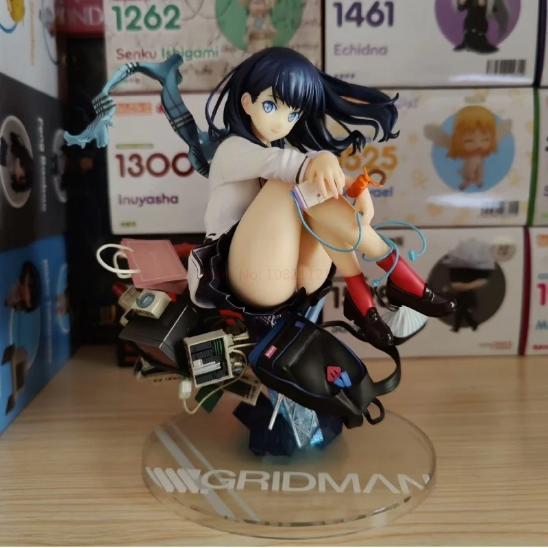 Gridman Anime Figur 18 cm Takarada Rikka PVC Gk Statue Sammeln Modell Puppe für Raum Dekoration Und Schreibtisch Geschenk Spielzeug