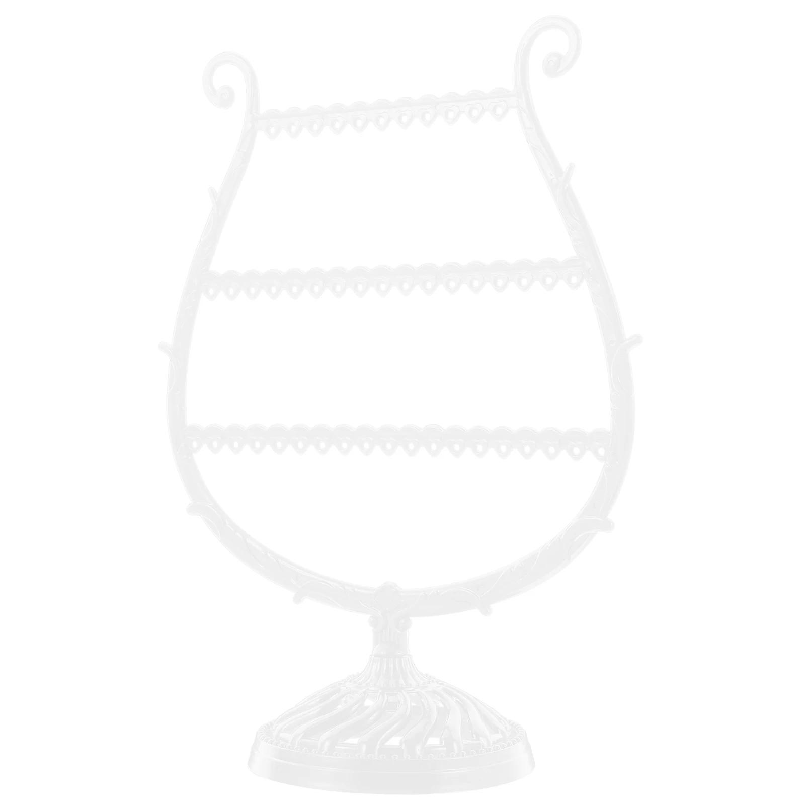 Jewelry Display Earring Tower Rack White Necklace ganizer Earring Holder Bracelet Tower Rack Storage Solution for Girls