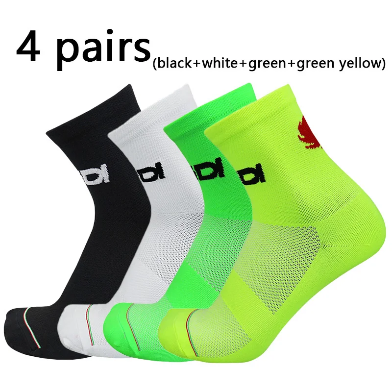 Chaussettes de compression respirantes pour hommes et femmes, 4 paires courtes, course professionnelle, basket-ball, sports de plein air, cyclisme, 2023