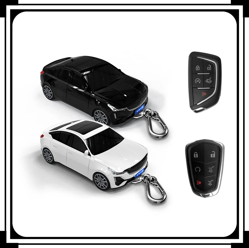 

For Cadillac CT5 Key Cover Car Model Key Protective Case Creative Personalized Gift Car Key Pack Buckle Accessories Key Cover