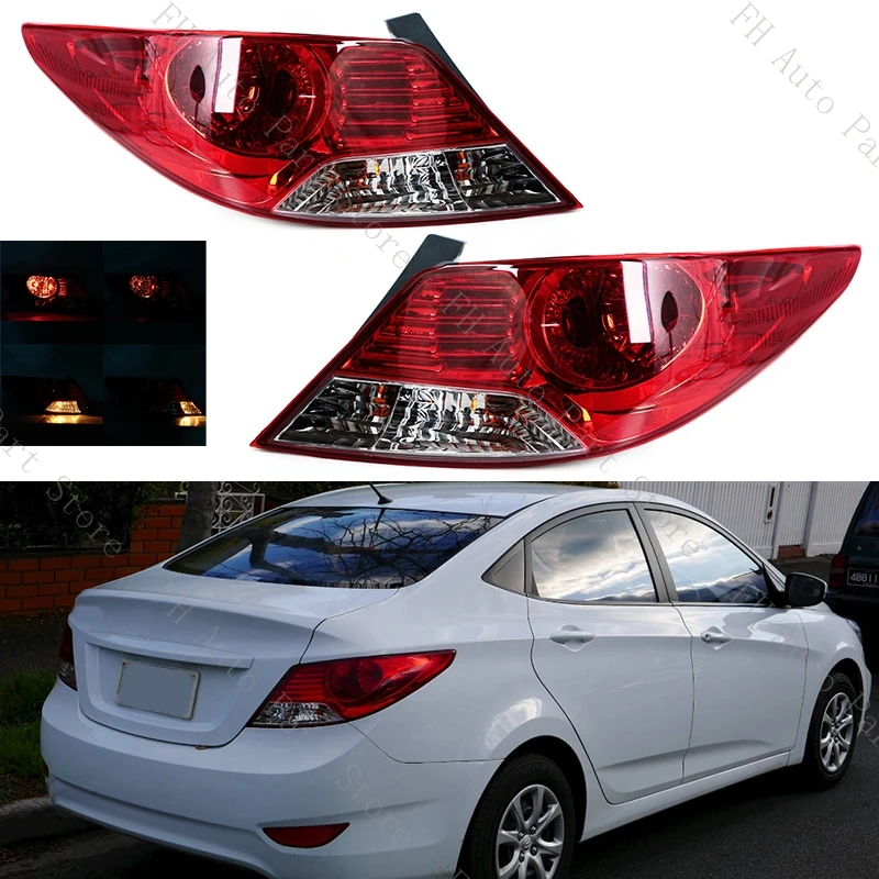 

Taillight For Hyundai Accent 2010 2011 2012 2013 Rear Bumper Tail Lamp Brake Stop Reverse Light Taillamp 92401-1R010 92402-1R010
