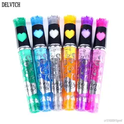 DELVTCH 6Pcs Color Set Washable Glitter Tattoo Gel Ink Pen 1.0mm Tip For Art Graffiti Drawing Painting DIY Skin Decoration Gift