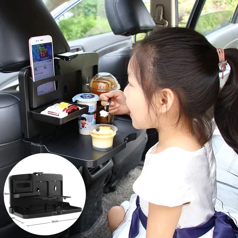 

Car Shelving Foldable Dining Table Car Beverage Water Cup Rear Row Fixed Seat Back Table Food Drinks Holders Accessories