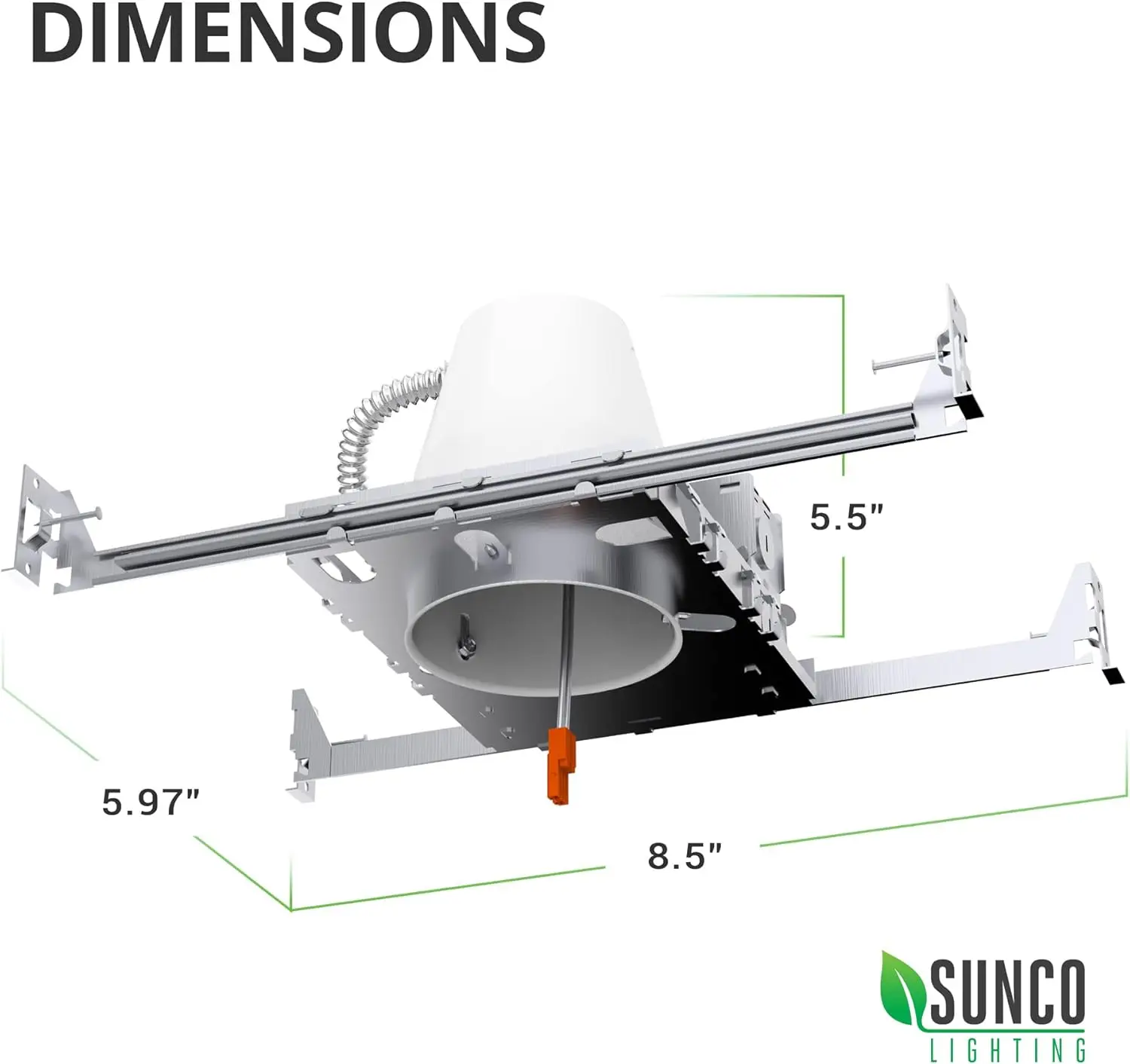 24 Pack 4 Inch Recessed Lighting Housing Can Light New Construction Air Tight Steel Ceiling Can 120-277V Hard Wired