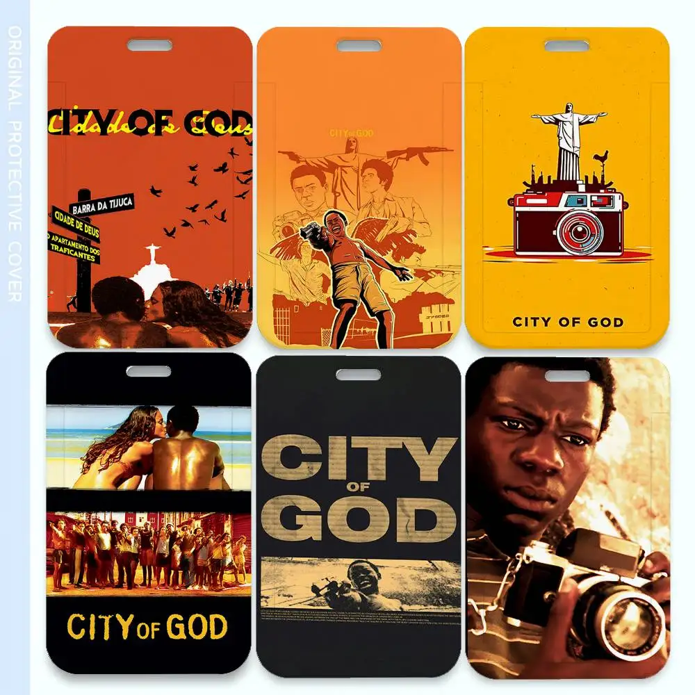 

City Of God Trendy Luxury ID Card Holder Lanyard Gift Men And Women For Gift Daily Life