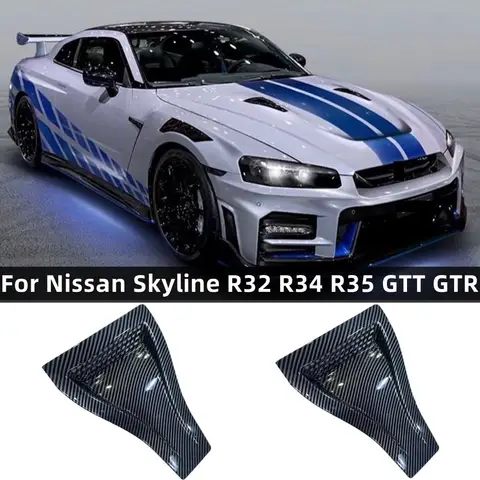 Do Nissan Skyline R32 R33 R34 R35 GTR GTT Uniwersalne otwory wentylacyjne maski silnika Części zewnętrzne samochodu Przedni otwór wentylacyjny samochodu
