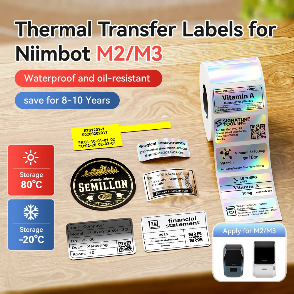 White Toner Transfer Paper - 3 Gulungan Kertas Label Transfer Termal