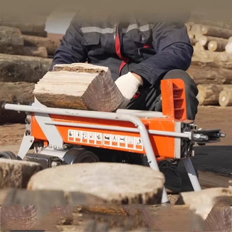 Powered 220V With Hydraulic Ram Electric Firewood Splitting Machine Horizontal Log Splitter 8 Ton Wood Splitter Electric