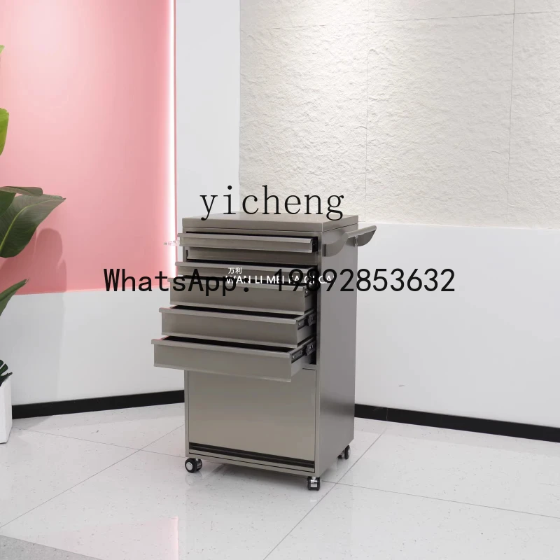 LYY Barber Shop Tool Cabinet Barber Shop Tool Cart Hair Salon Special Multifunctional Perm and Dyeing Barber Cabinet