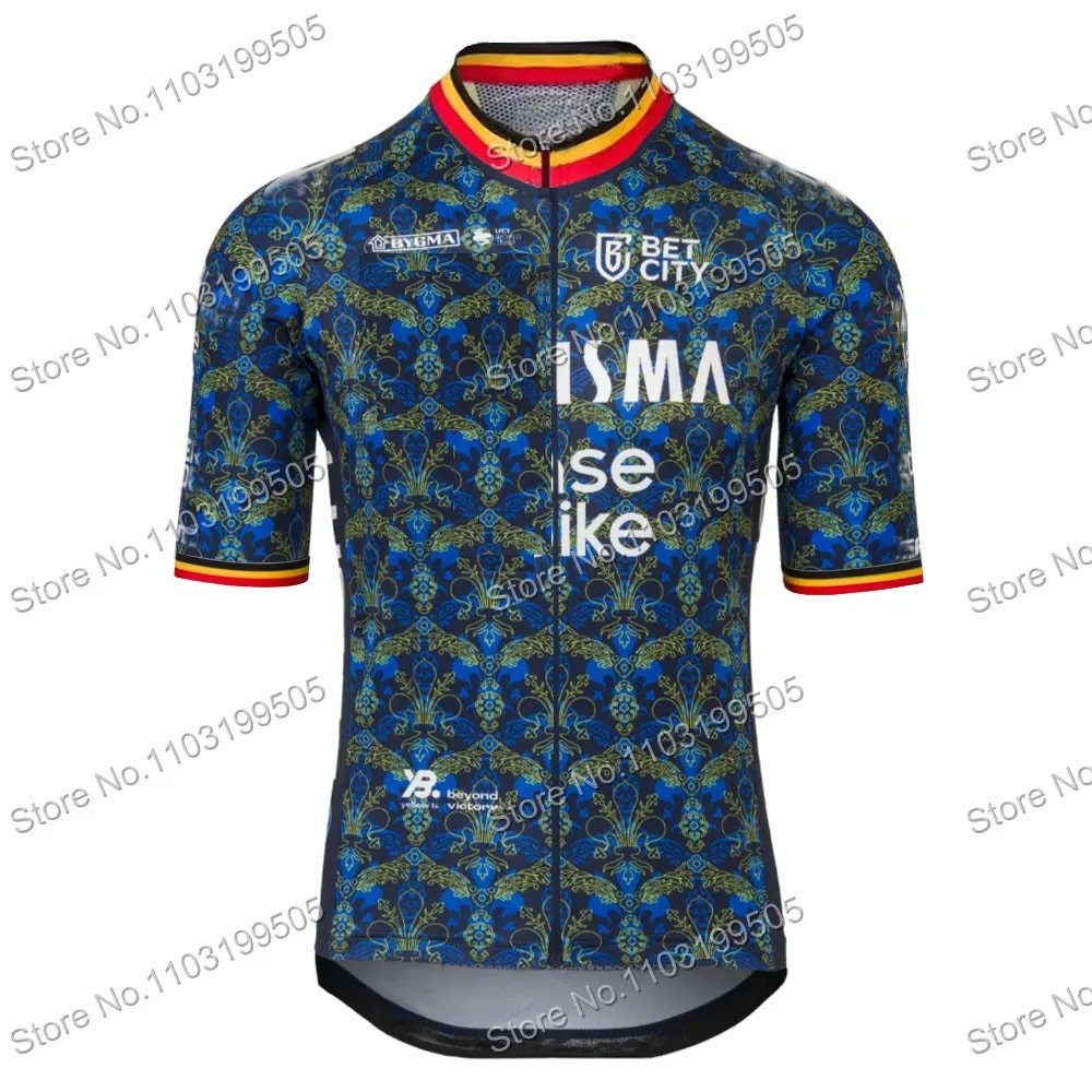 2024 France Tour Belgium Team Cycling Jersey TDF Men Summer Cycling Clothing Road Bike Shirt Bicycle Tops MTB Wear Maillot